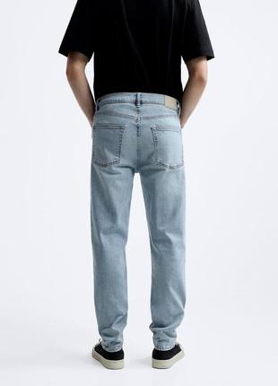 Нові zara з біркою широкі прямі сині стильні класичні джинси джинсы широкі2 фото