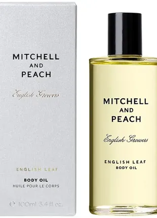 Ароматизована олія для тіла mitchell and peach англійської leaf body oil 100 мл