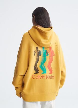 Оригинальное оверсайз худи толстовка calvin klein унисекс