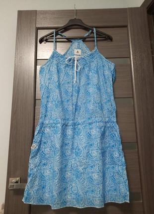 Платье сарафан размер l 100 % хлопок