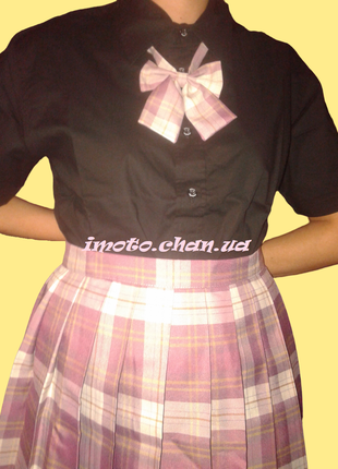 Японская школьная форма костюм рубашка + бантик + юбка косплей школа школьная аниме цвета9 фото