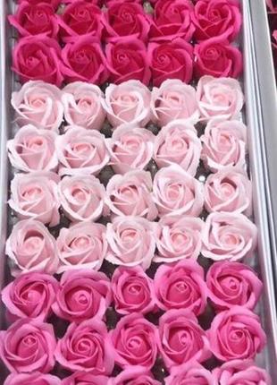 Мыльные розы (микс № 162) для создания роскошных неувядающих букетов и композиций из мыла