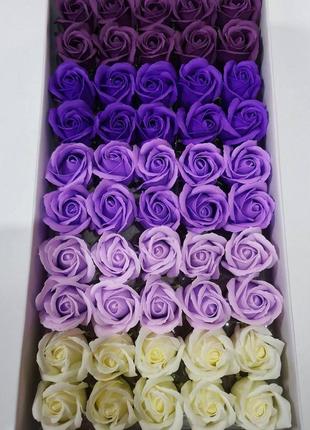 Мыльные розы (микс № 1) для создания роскошных неувядающих букетов и композиций из мыла