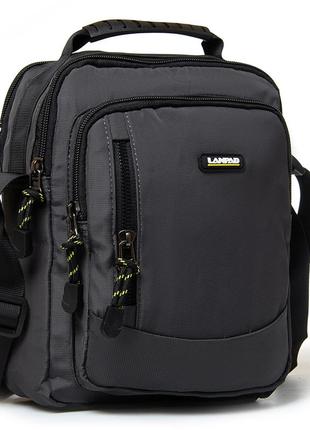 Сумка чоловіча планшет нейлон lanpad 82058 grey