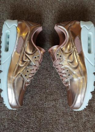 Культовые кроссовки nike air max 90 metallic pack6 фото