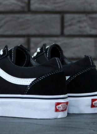 Кеди vans old skool black white3 фото