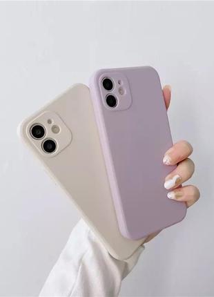 Чехол для телефона iphone 11 из мягкого силикона, светло фиолетовый2 фото