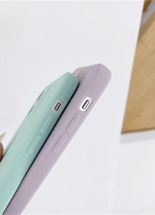 Чехол для телефона iphone 11 из мягкого силикона, светло фиолетовый3 фото