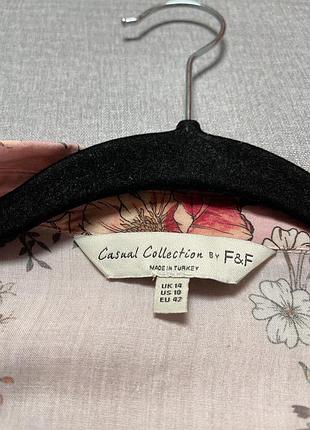 Натуральная рубашка в цветочный принт f&f6 фото