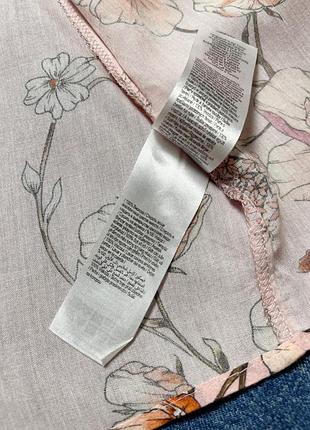 Натуральная рубашка в цветочный принт f&f10 фото