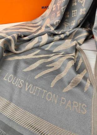 Палантин шарф платок  в стиле  louis vuitton луи витон турция9 фото