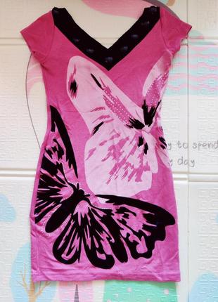 #разгружается платье туника с бабочками1 фото