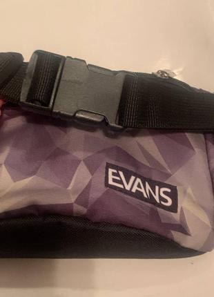 Поясная сумка evans art violet grey black полиэстер бананка3 фото