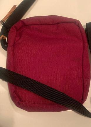 Сумка мессенджер через плече kandelabr bordo burgundy cordura messenger shoulder bag.5 фото