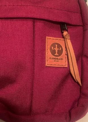 Сумка мессенджер через плече kandelabr bordo burgundy cordura messenger shoulder bag.2 фото