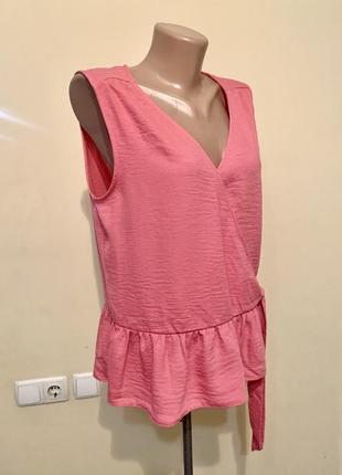 Рожева блузка f&f розмір 14/xl2 фото