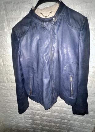 Куртка кожаная massimo dutti