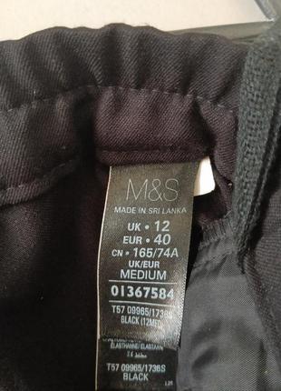 Черные классические брюки прямые m&amp;s3 фото