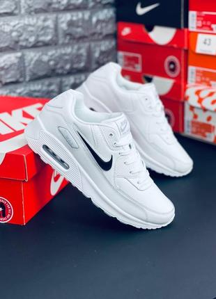 Nike air max 90 білі підліткові /чоловічі жіночі унісекс розміри 36-45