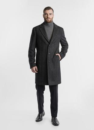 Німецького бренду 17& co .чоловіче оригінальне кластчне, шерстяне темно сіре пальто