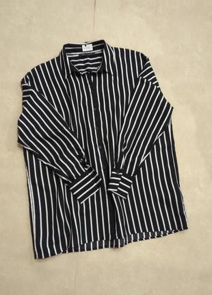 Стильная блузка/рубашка в полоску marks &amp; spencer указан размер s/36, m/401 фото