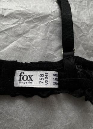 Бра черный fox lingerie3 фото