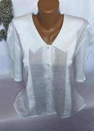 Стильная рубашка блуза 55%лен