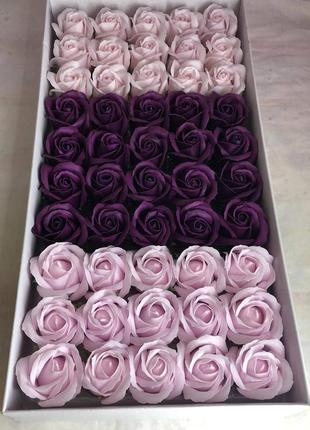 Мыльные розы (микс № 277) для создания роскошных неувядающих букетов и композиций из мыла