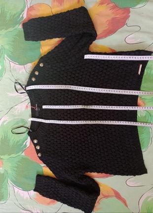 Tally weijl свитер  кофта укроченный джемпр вязана  теплый черный4 фото