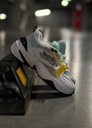 Nike m2k tekno white black mint3 фото