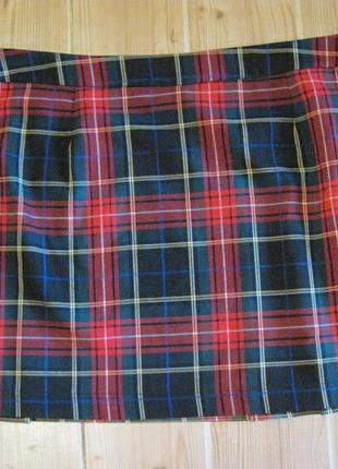 .новая мини юбка в шотландскую клетку "tu" р.549 фото