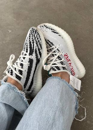 Кроссовки adidas yeezy boost 350"zebra” dresses5 фото