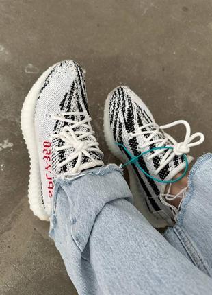 Кроссовки adidas yeezy boost 350"zebra” dresses7 фото