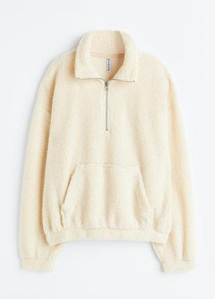 М'яка толстовка тедді h&m оригінал р.l у стилі оверсайз