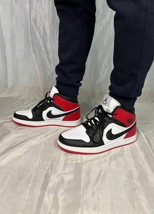 Nike air jordan 1 retro white&amp;black&amp;red