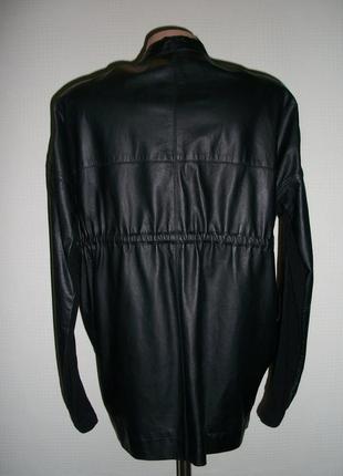 Куртка дизайнерская  rick owens из натуральной кожи оверсайз, италия, размер xs,s,м6 фото