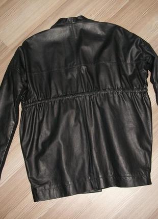 Куртка дизайнерская  rick owens из натуральной кожи оверсайз, италия, размер xs,s,м8 фото