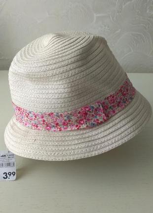 Летняя шляпа панама светло песочного цвета, р.571 фото