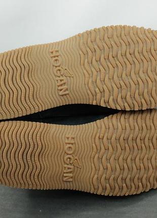 Шикарные кожаные ботинки hogan blue suede traditional low top lace up shoes7 фото