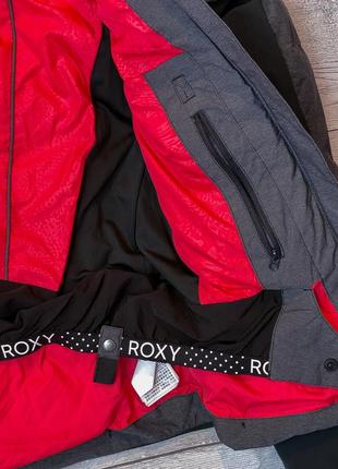 Куртка лижна roxy непродувна непромокаюча зимова дута пуховик зима тепла капюшон спортивна6 фото