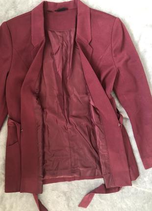 Удлиненный пиджак жакет с поясом bodiflirt4 фото