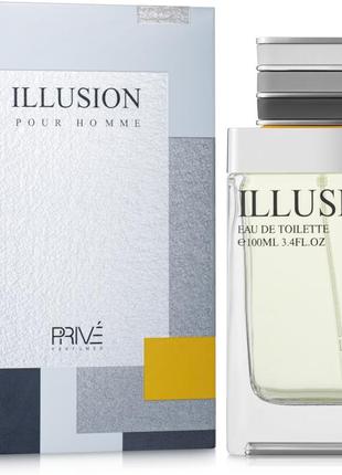 Prive parfums illusion - туалетна вода для чоловіків. 100 мл. оае.