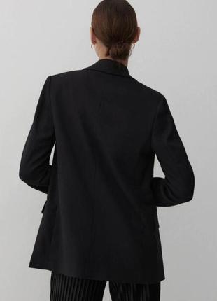 Базовый черный пиджак жакет yessica2 фото