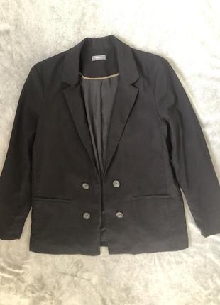 Базовый черный пиджак жакет yessica3 фото