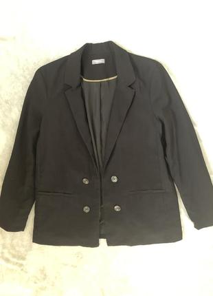 Базовый черный пиджак жакет yessica4 фото