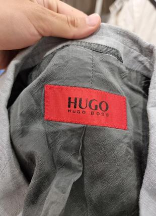 Піджак hugo boss лляний чоловічий жакет блейзер мужской пиджак6 фото