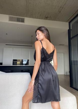 Шелковый пеньюар 4 цвета3 фото