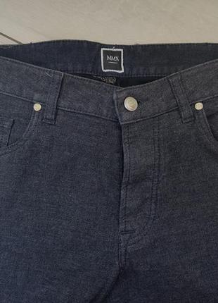 Котонові штани брюки mmx італія w33/34 пояс 42 см  сірі стрейч6 фото
