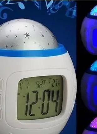 Часы, будильник, звездный проектор music and starry sky calendar