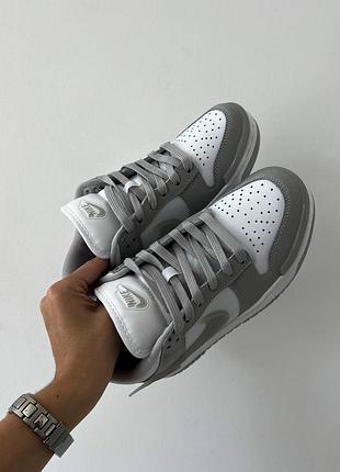 Кроссовки nike dunk low twist "silver"6 фото